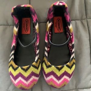 Missoni for Target girls shoes size 8